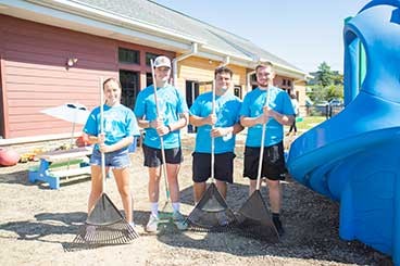 student volunteers