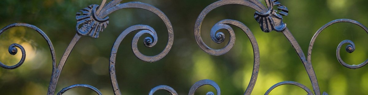 Salve Iron Scroll Fence