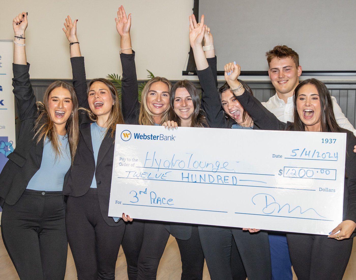 Salve Regina's Department of Business and Economics Seahawk Tank pitch competition.