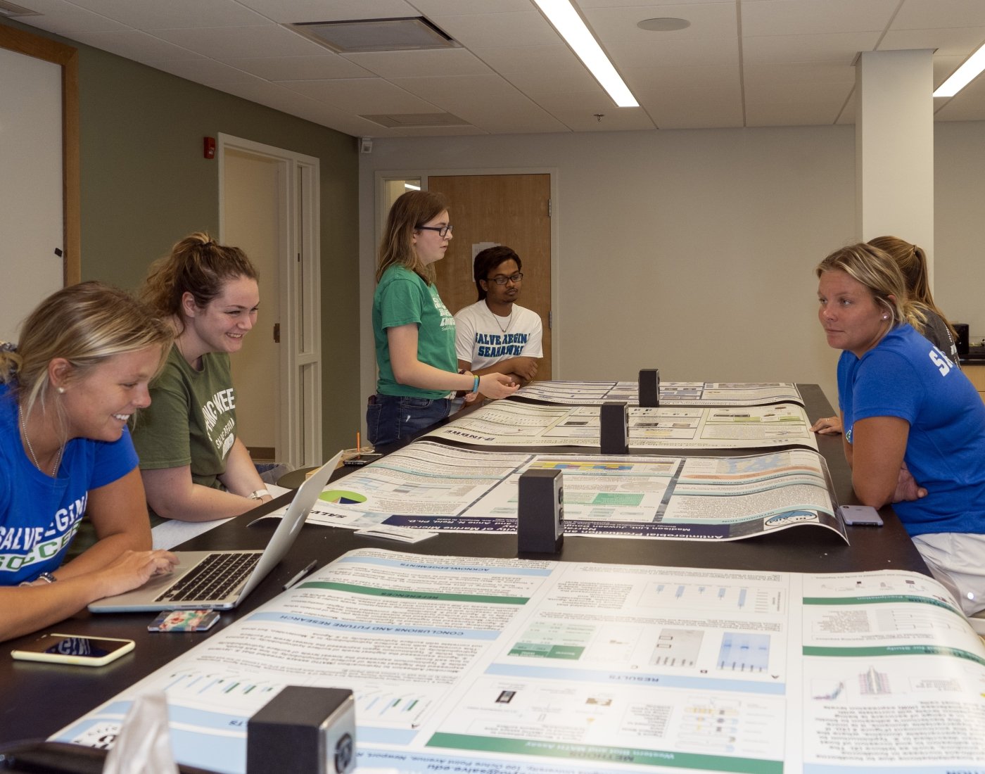 group biology students