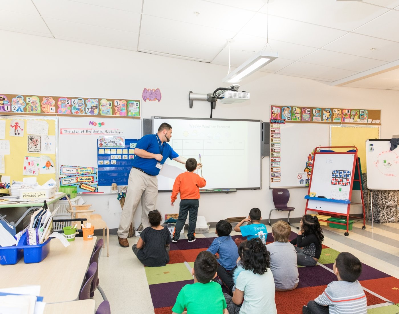 teacher in classroom