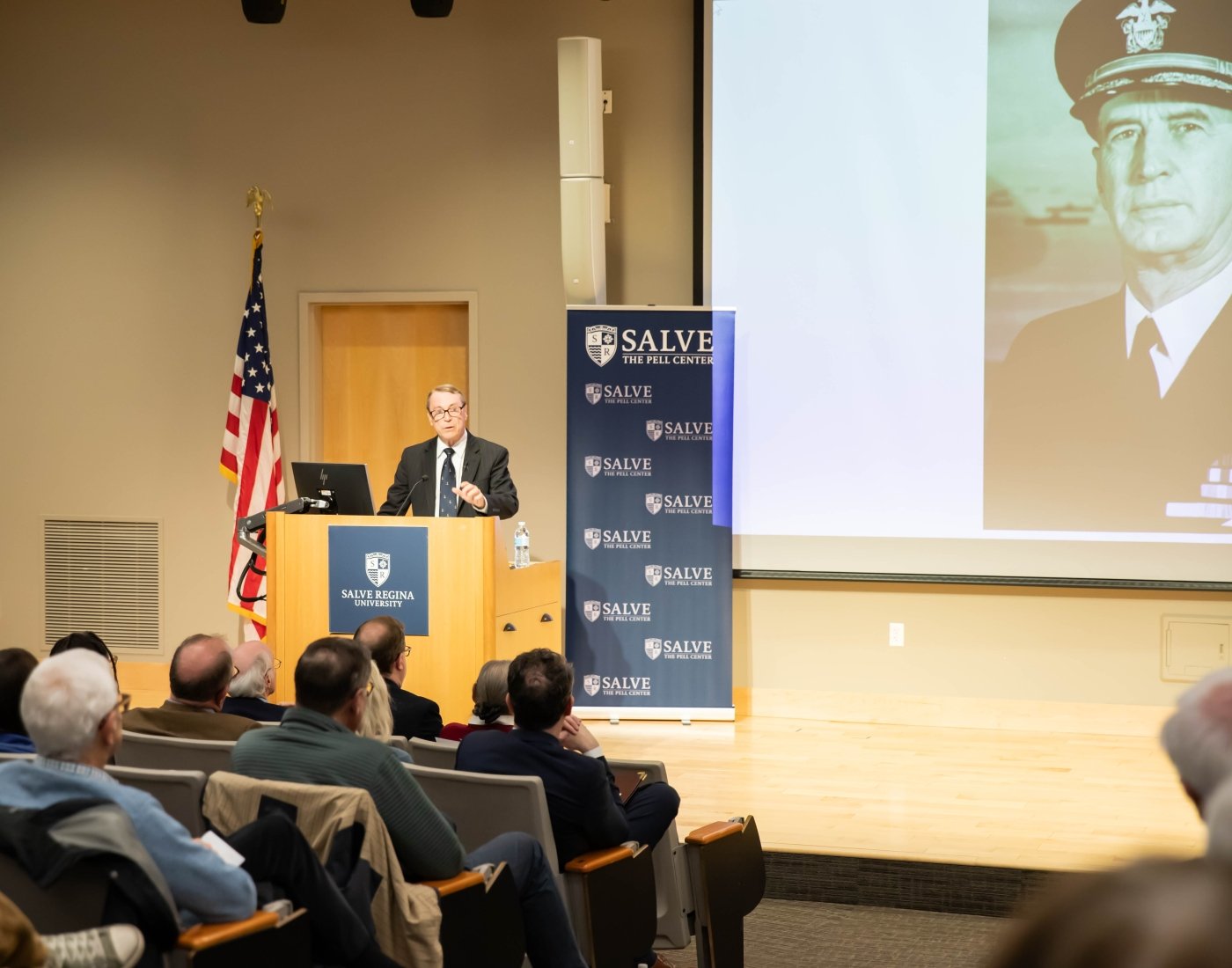 Craig l. Symonds giving McGinty lecture
