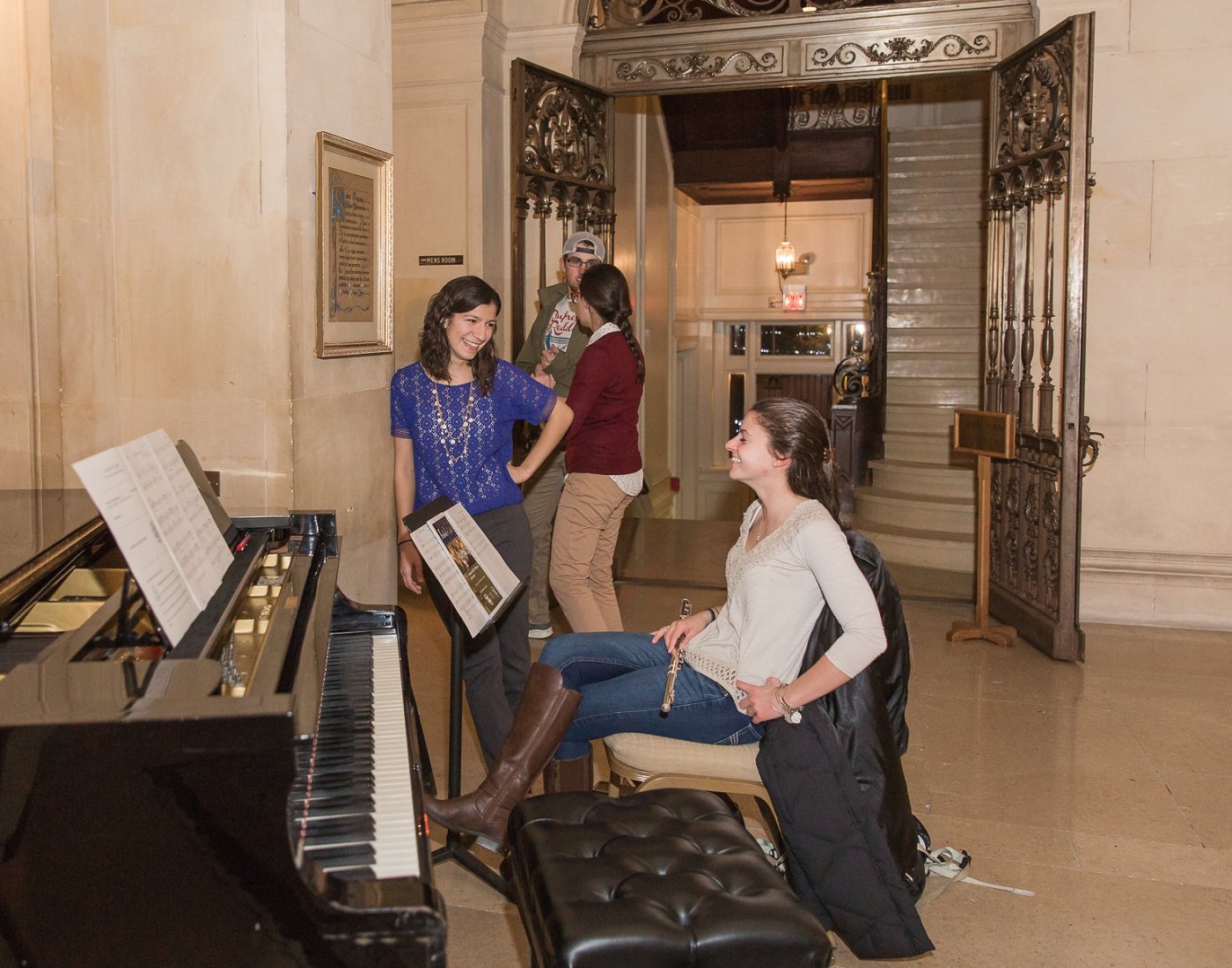 Flut and piano lesson