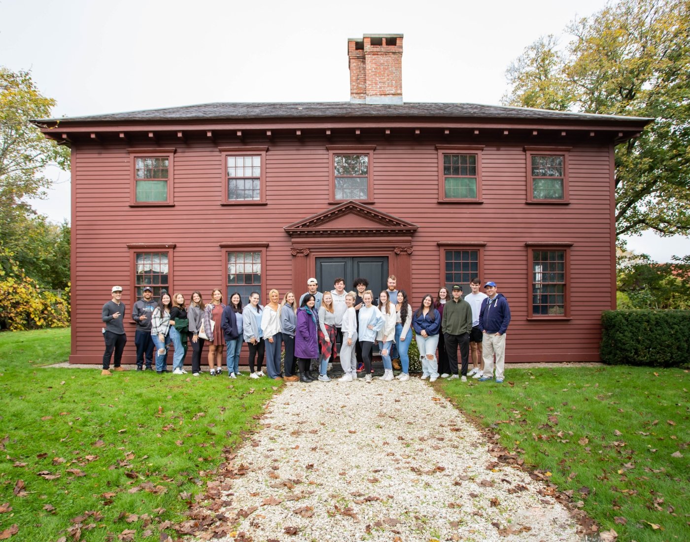 students at Whitehall Museum House