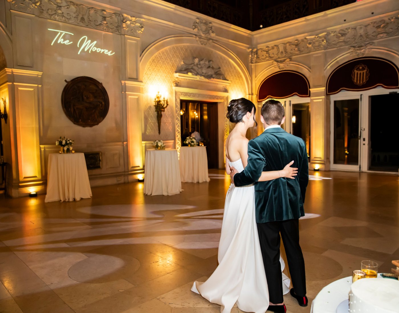 Wedding in the Great Hall of Ochre Court