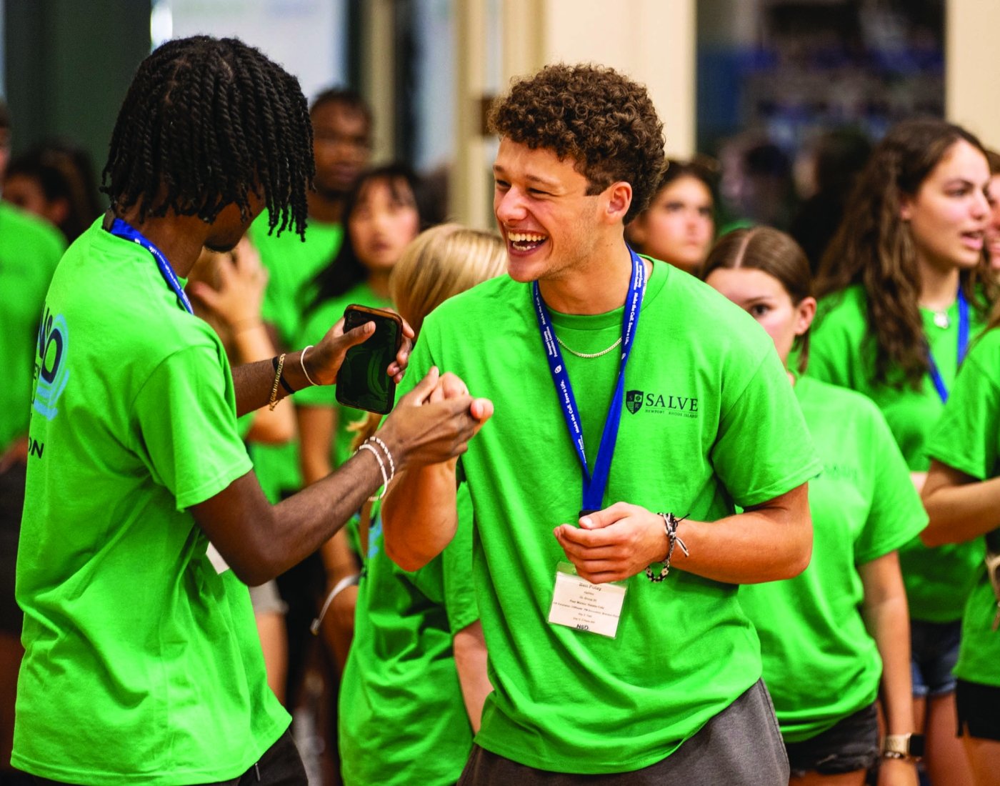 Two Salve students participate in new student orientation