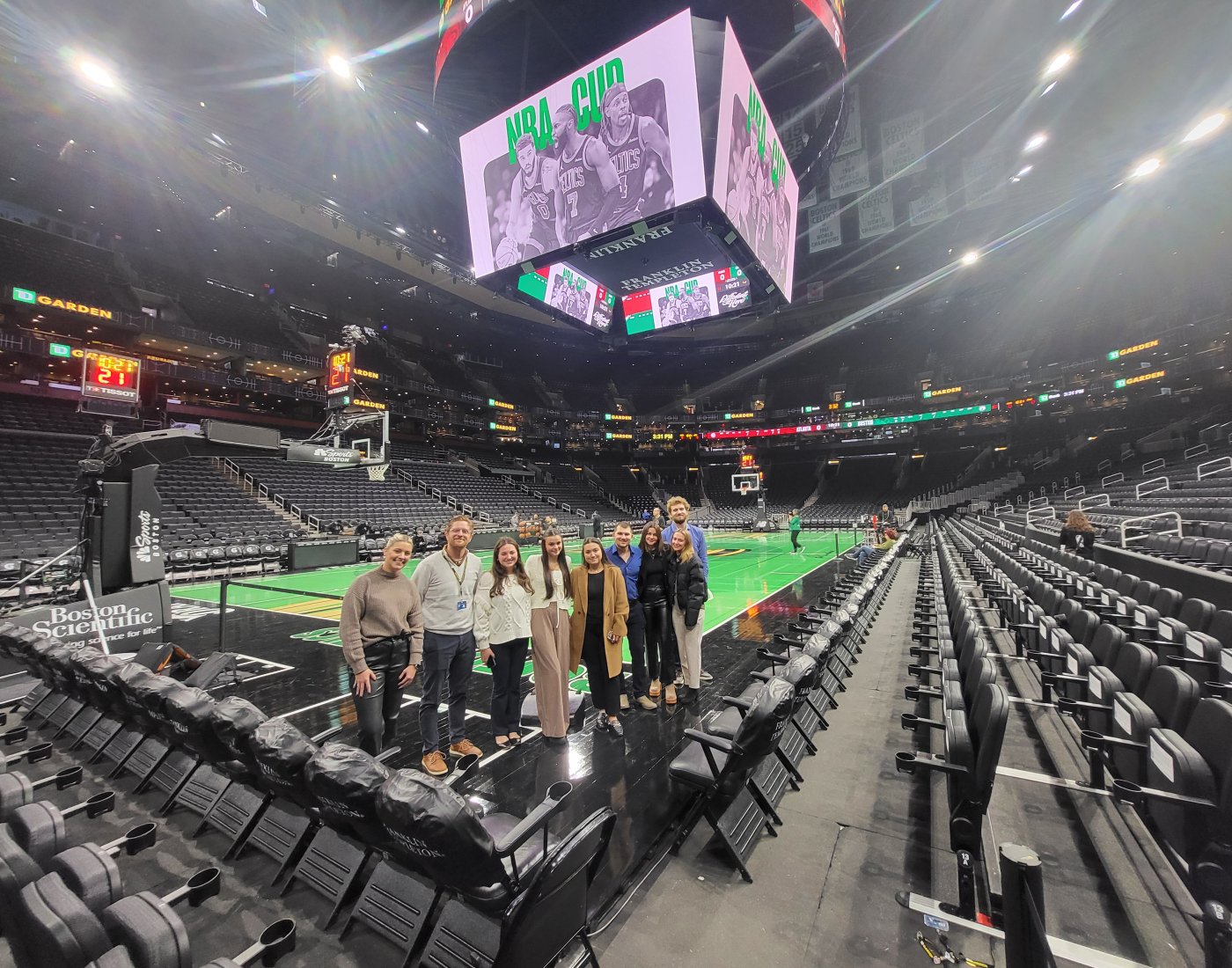 Salve hospitality and tourism students tour TD Garden