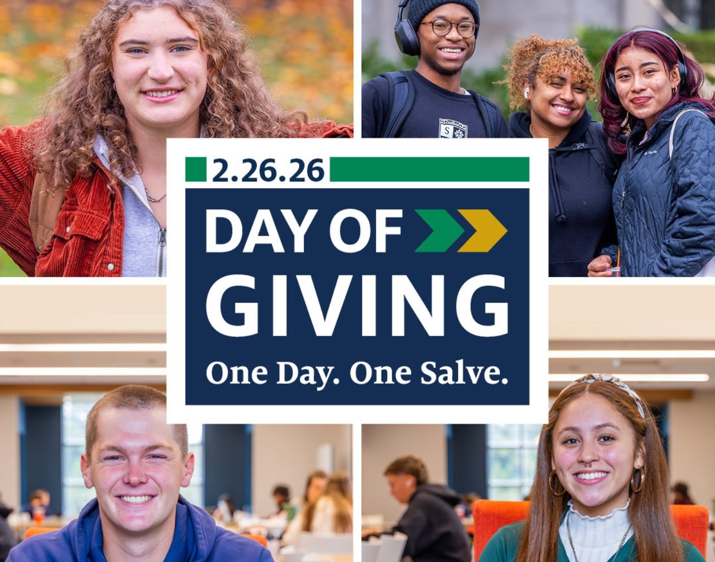 Day of Giving 2026 grid One Day. One Salve.