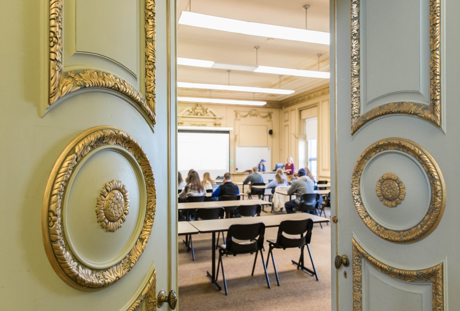 classroom in McAuley Hall