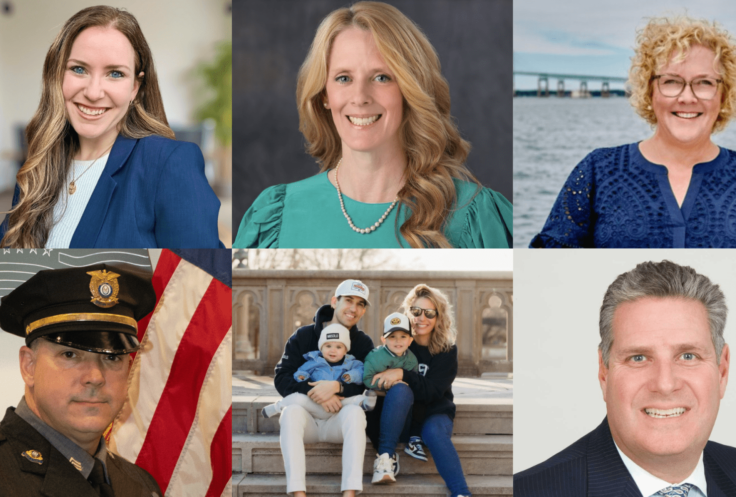 collage of six headshots of the award recipients.