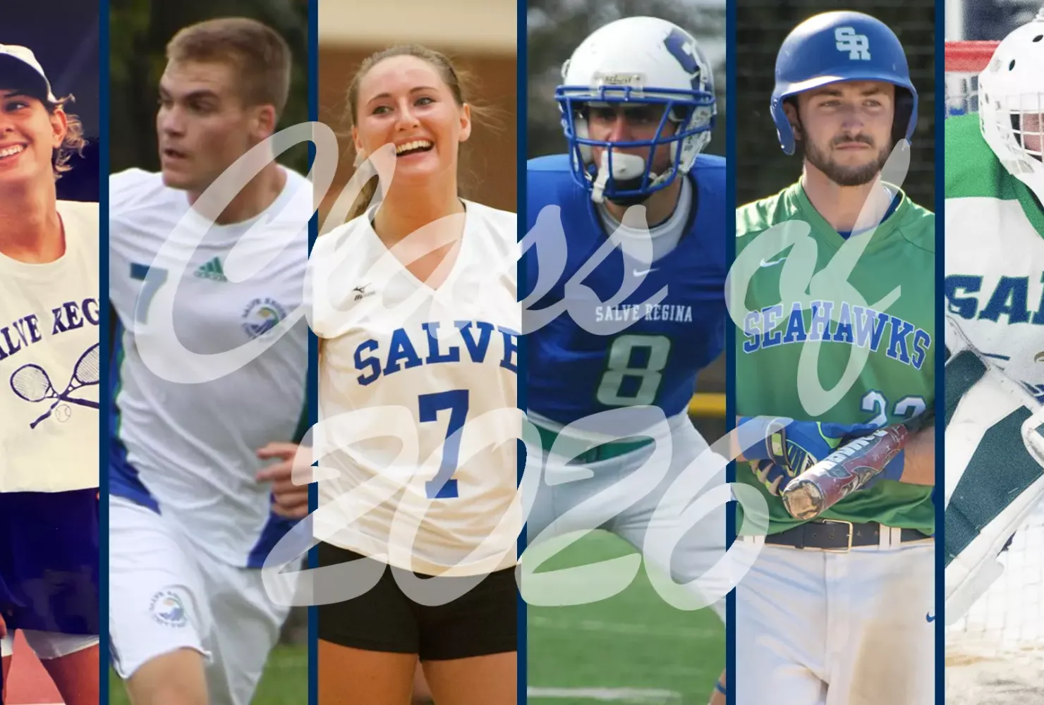 collage of six athletes with the words "Class of 2026" over it.