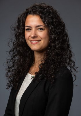 Francesca Magario portrait in black blazer with white shirt