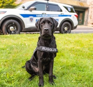 Ruggles and Public Safety vehicle