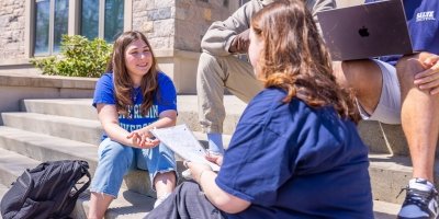 Salve Students Outside