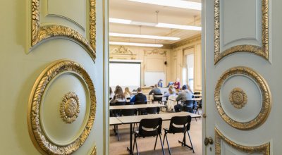 classroom in McAuley Hall
