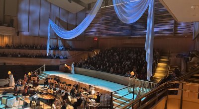 Pre-show stage of Broadway's "Jane Eyre"