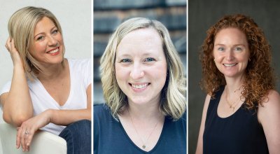 Salve faculty members Lindsay Guarino, Crosby Modrowski and Shelly Nicholas