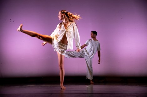 Student dancers performing in the Casino Theatre