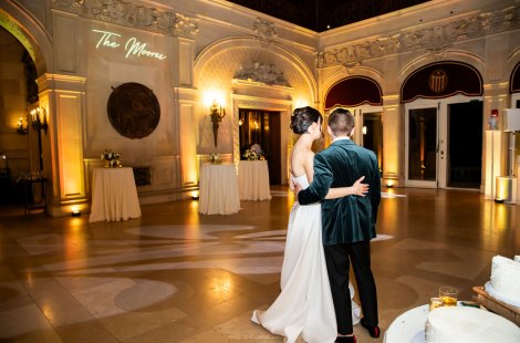 Wedding in the Great Hall of Ochre Court