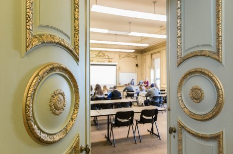 classroom in McAuley Hall