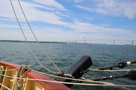 view from Oliver Hazard Perry ship