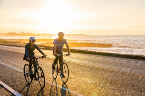 biking on Ocean Drive