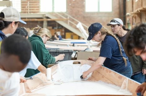 Salve Summer Compass Boat Building at IYRS