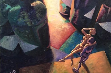 A painting by a Salve student