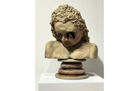 Ceramic bust by Steph Wills
