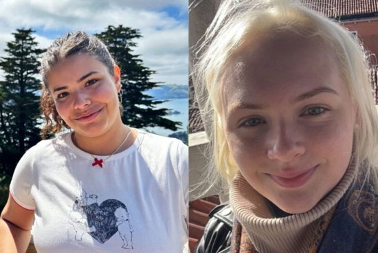 Two women, one with dark hair and one with blonde hair