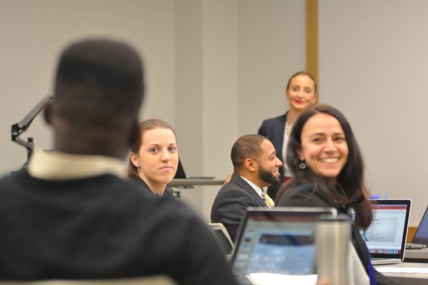 Business Administration students in classroom
