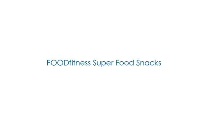 Food Fitness logo, name text in teal
