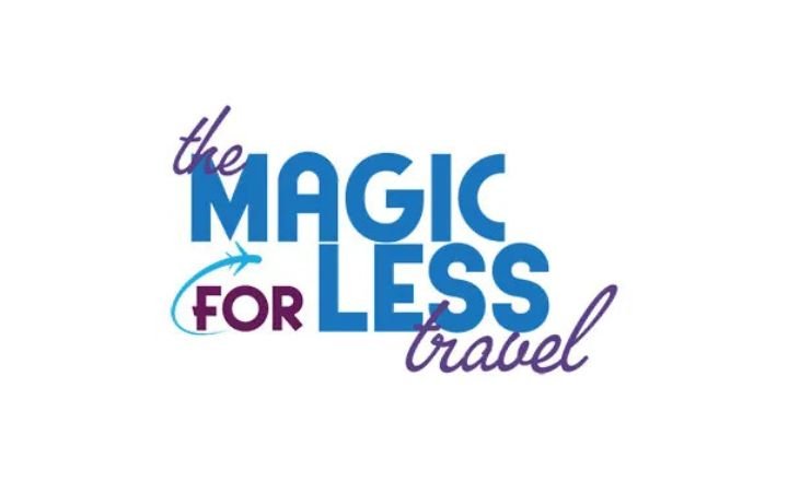 Magic for Less travel logo in teal