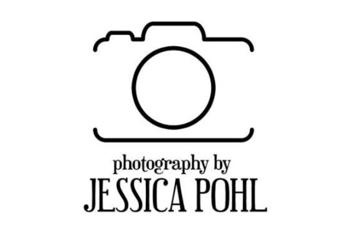 outline of a camera with Photography by Jessica Pohl written below