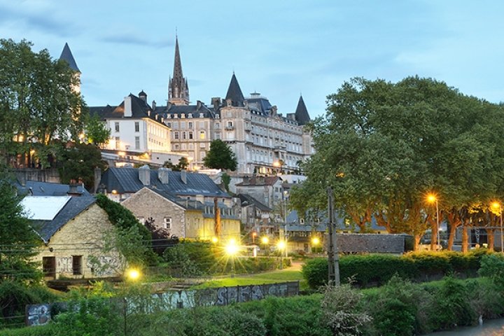 Charming French village along a waterway