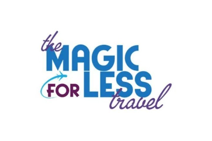 Magic for Less travel logo in teal
