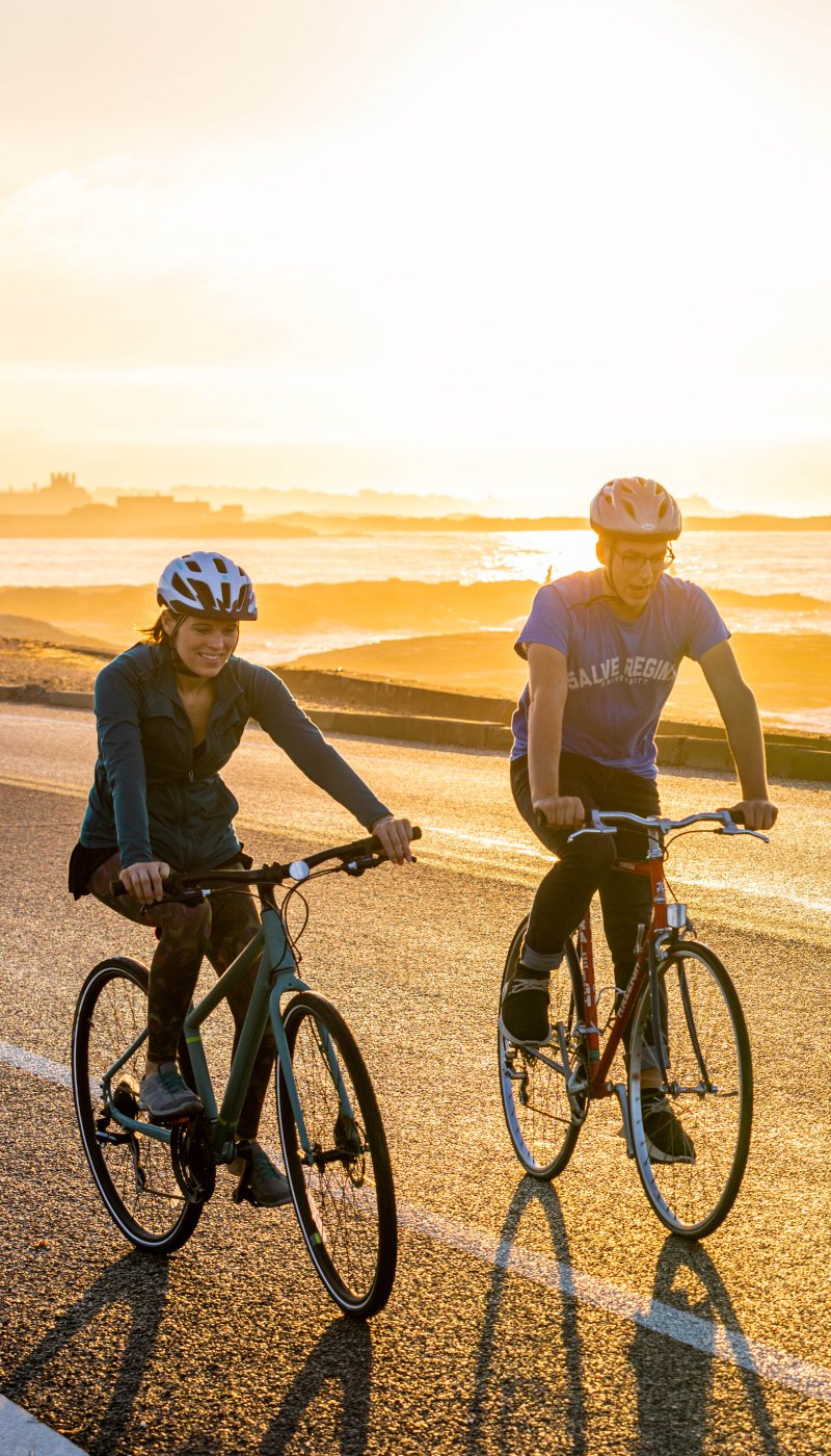 biking on Ocean Drive