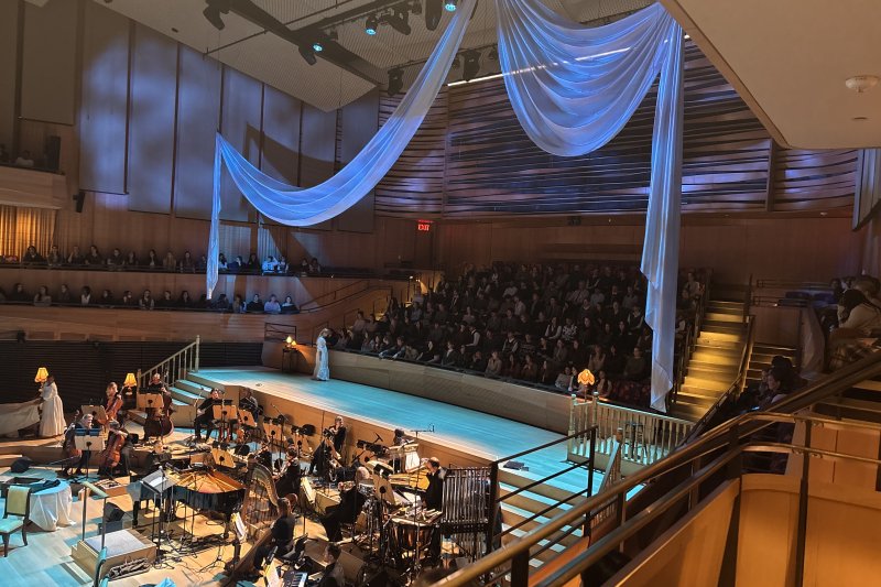 Pre-show stage of Broadway's "Jane Eyre"
