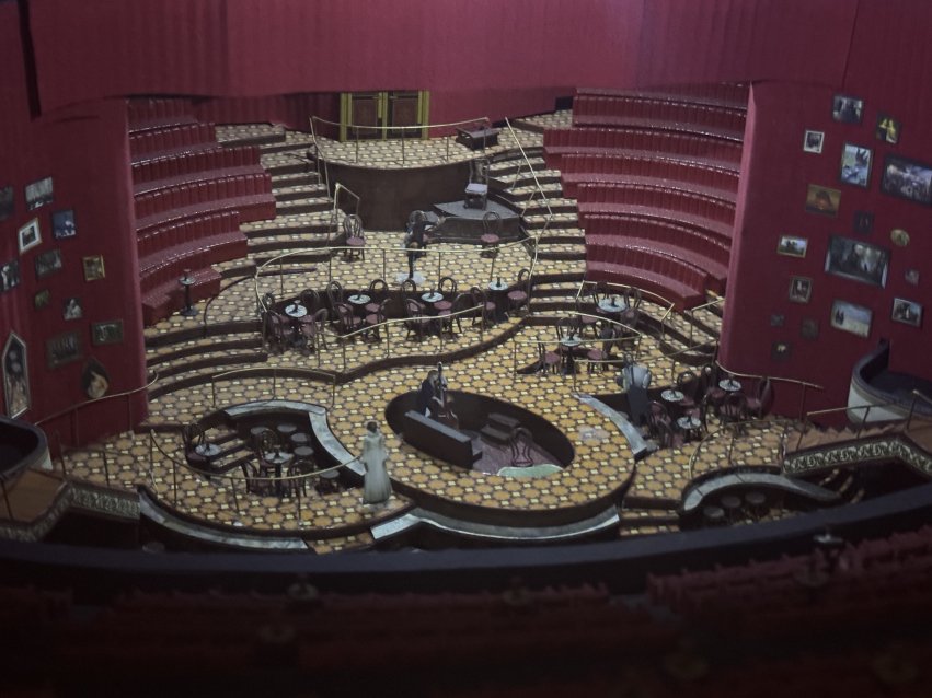 A model of the set design for "Natasha Pierre, and the Great Comet of 1812"