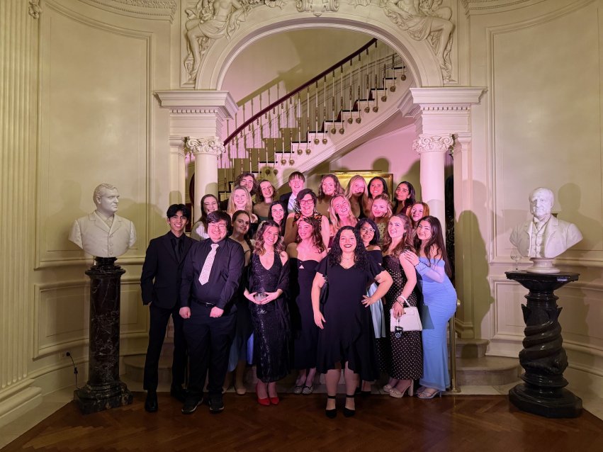 The students were honored with a reception at the iconic Lotos Club.