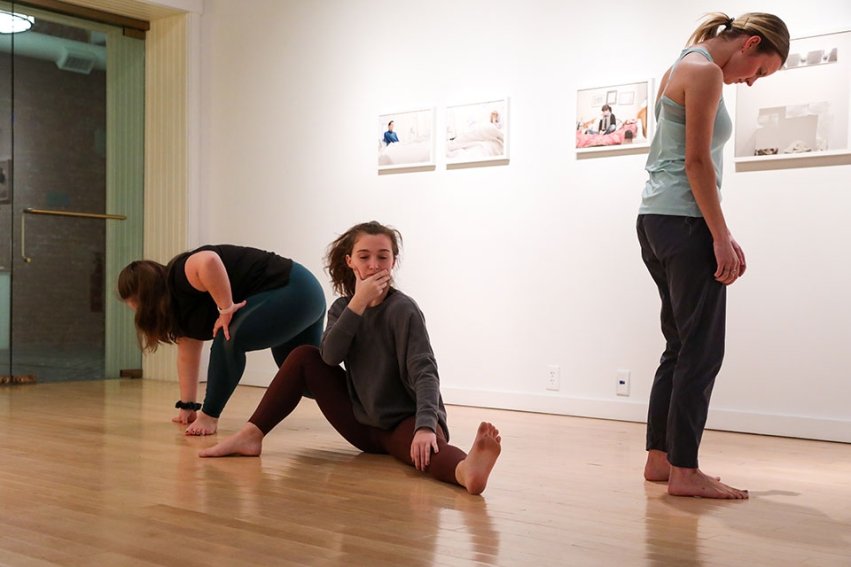 Photo for blog post "Student choreography sparks compelling collaboration in Hamilton Gallery"