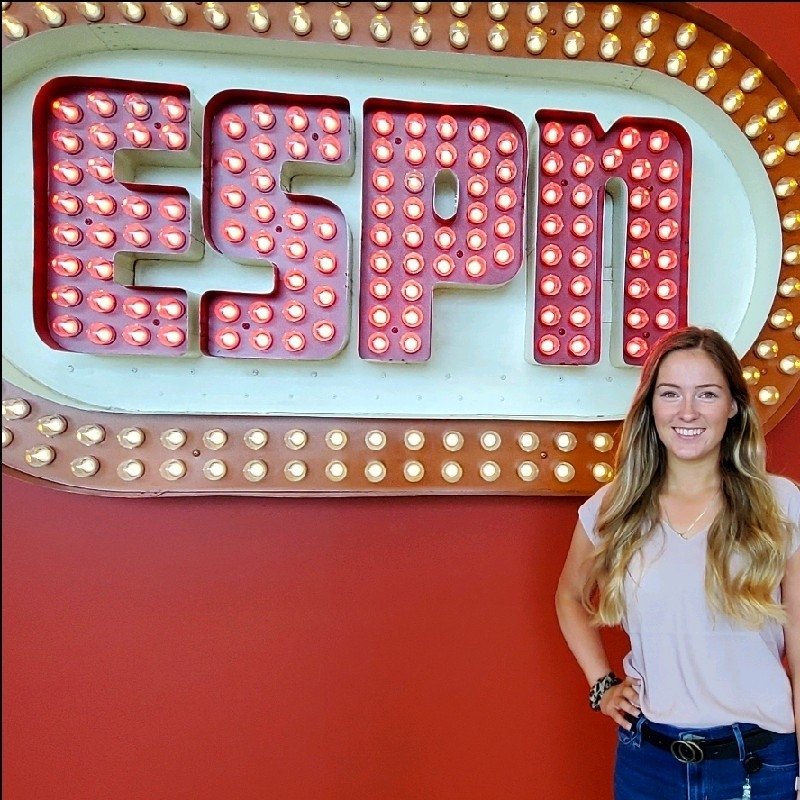 Photo for blog post "Sarah DeWolfe '20 combines passions for communications, sports at ESPN Next"