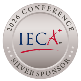 A round medallion that reads "IECA 2026 Conference Silver Sponsor."