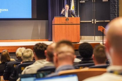Adm. Mike Rogers delivers keynote at 2025 Forum at Newport