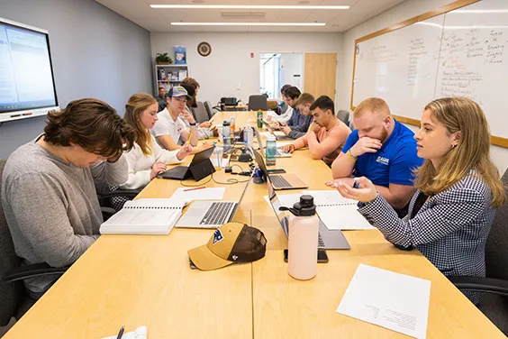 Students in Salve Regina's Center for Business Outreach