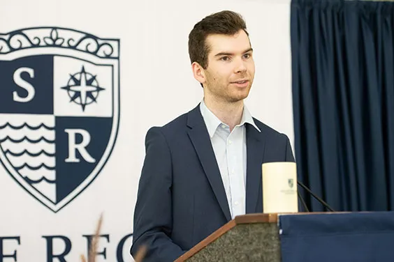 Political science major Sean Dever