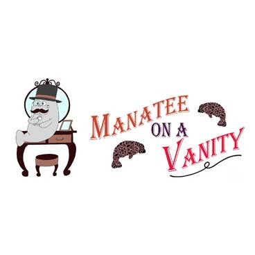 Manatee on a vanity